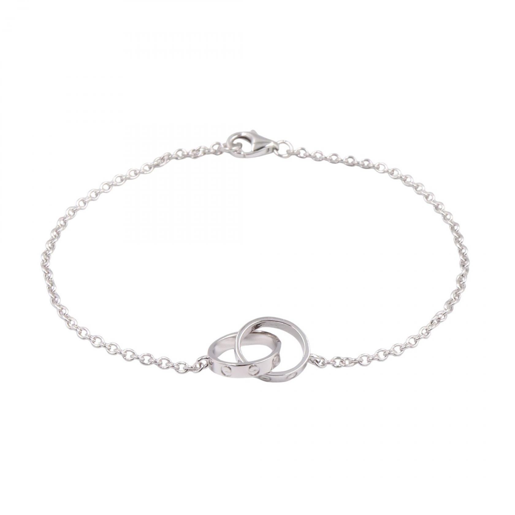 カルティエ CARTIER ベビーラブブレスレット ブレスレット アクセサリー K18WG（ホワイトゴールド） メンズ レディース シルバー系 【中古】