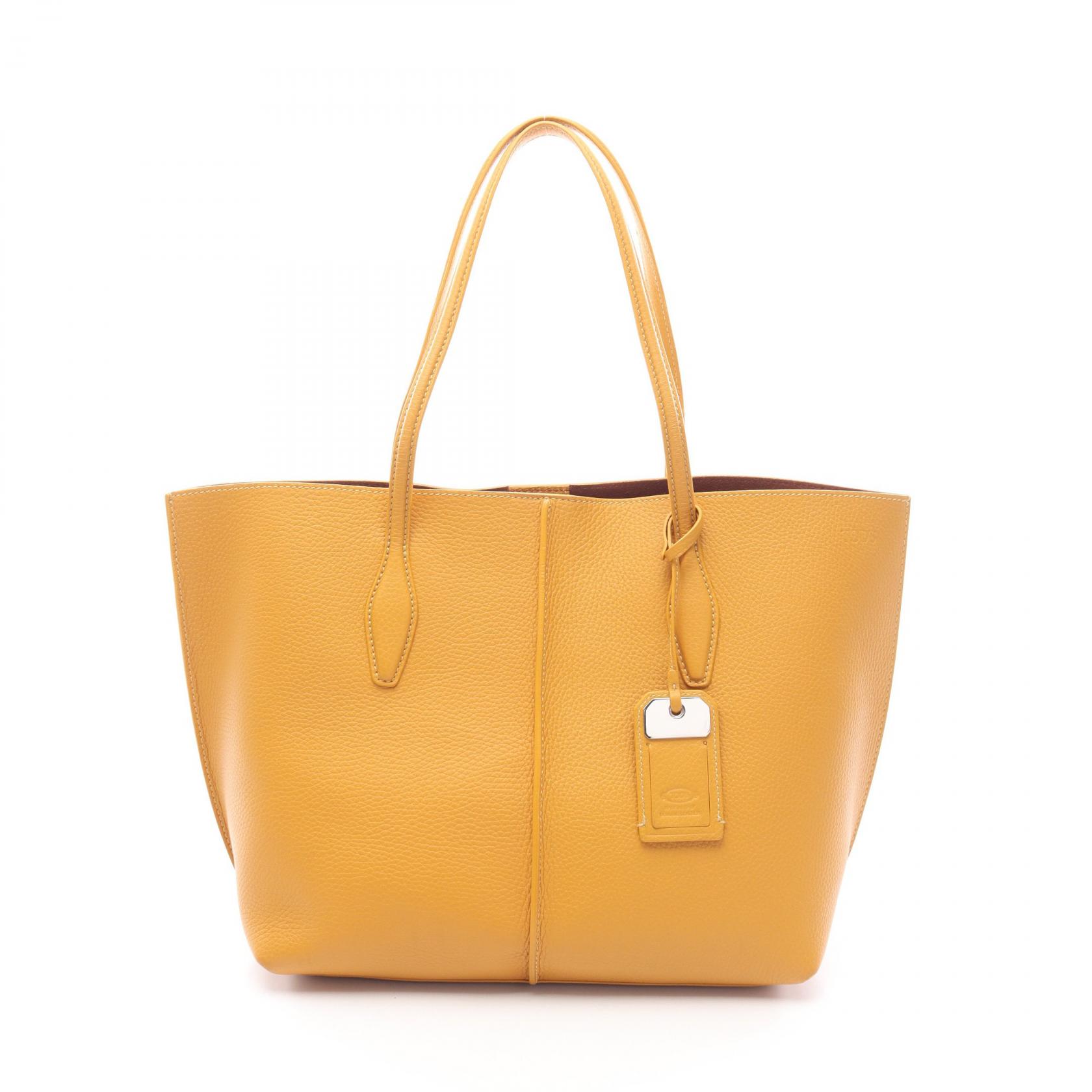 ＼10%OFFクーポン対象／トッズ TOD'S JOY ジョイ トートバッグ バッグ レザー レディース イエロー系 XBWAMFAV3Z0RIAG414 【中古】