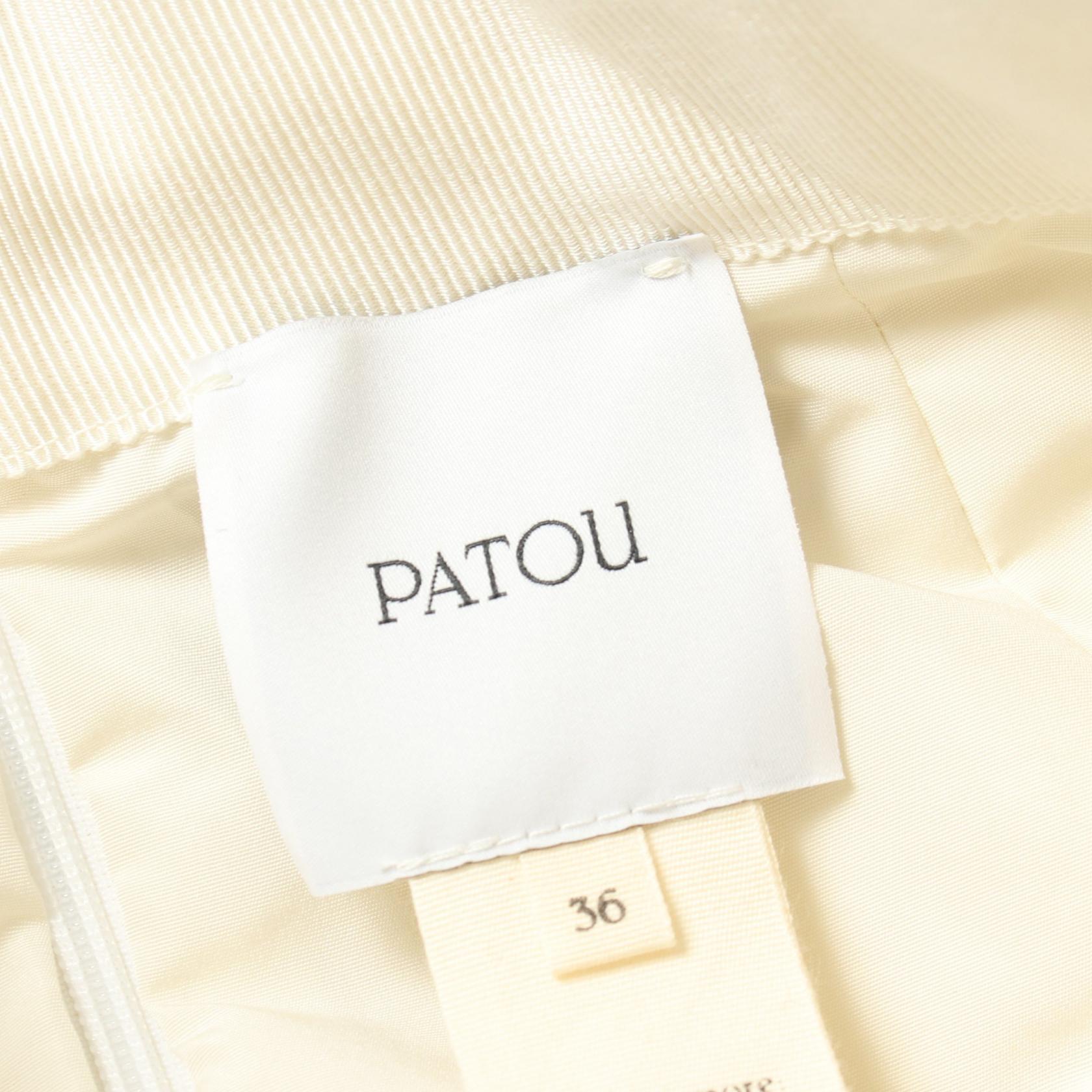 Mike Museumの＼10%OFFクーポン対象／パトゥ PATOU MINI BLOOM SKIRT スカート 衣料品 ボトムス ポリエステル レディース アイボリー系 SK0410011007W 【中古】｜アングル3