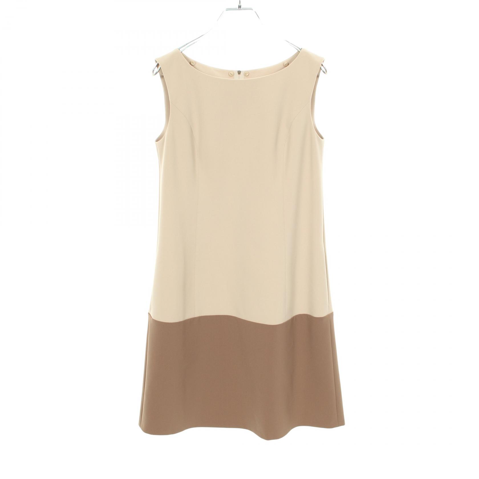 樂天商城 - ≪20%OFFクーポン対象 5/9 20時〜5/16 9:59≫フォクシー ニューヨーク FOXEY NEW YORK ワンピース 衣料品 トップス ポリエステル レディース ベージュ系 / ブラウン系 31207 【中古】