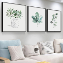絵画 アートパネル インテリア おしゃれ 壁掛け 北欧 葉 花 緑 植物 自然 軽量 風水 玄関 寝室 部屋 リビング トイレ アート モダン ホテル 病院 学校 店舗 開店 プレゼント 額不要 金具付き 留め具付き 取り付け簡単 3枚セット