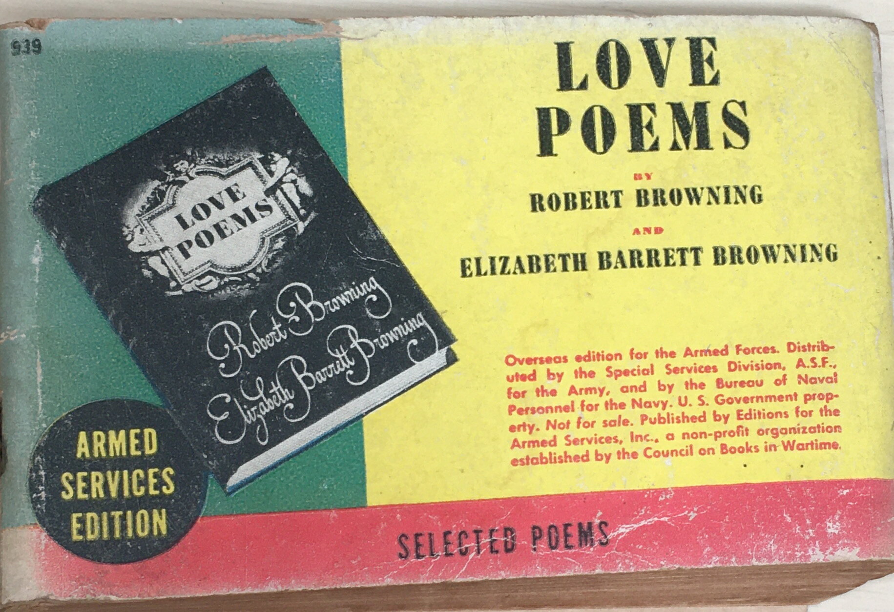 ［中古］LOVE POEMS BY ROBERT BROWNING AND ELIZABETH BARRETT BROWNING　管理番号：20240229-2