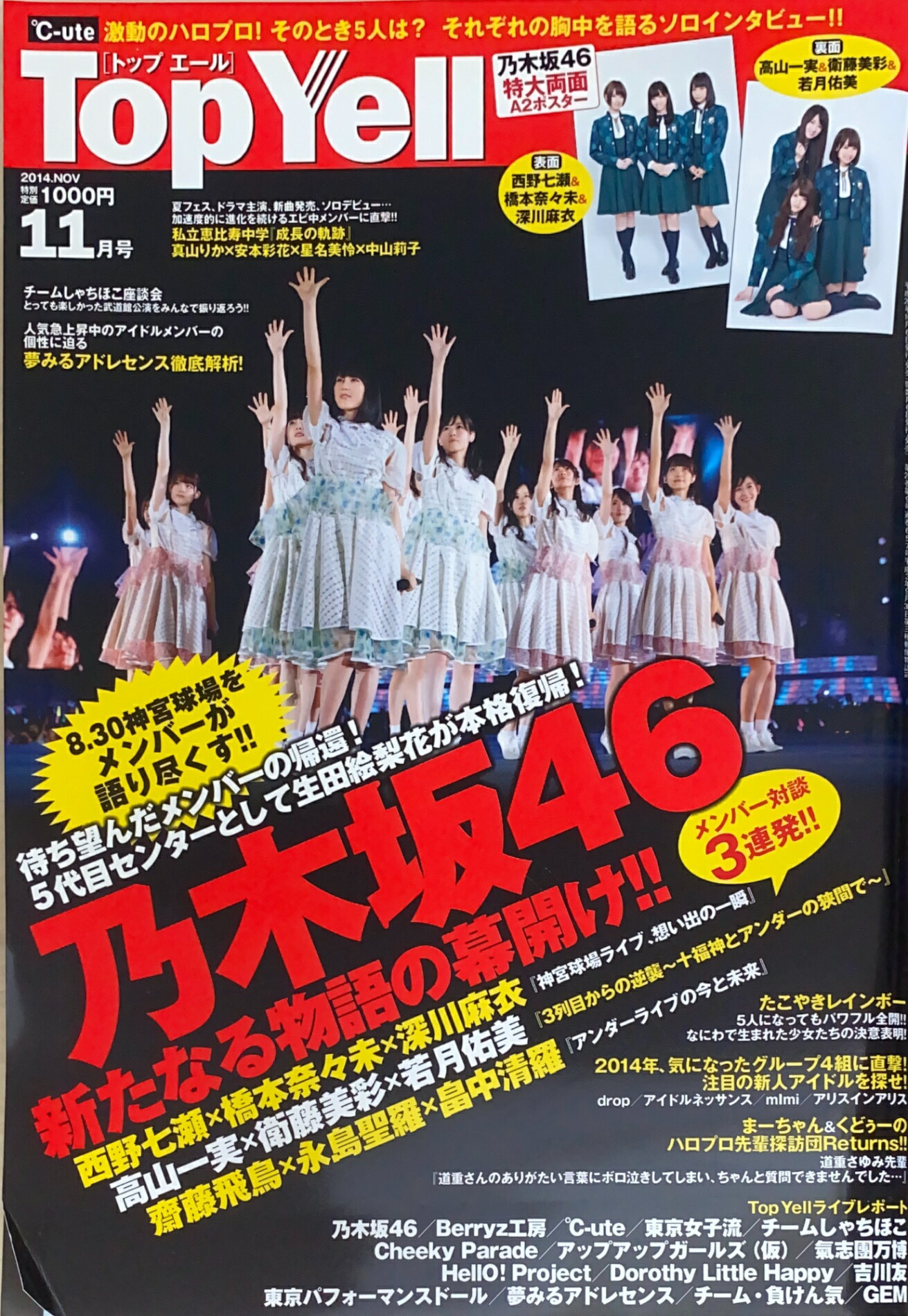 ［中古］※付録有　Top Yell (トップエール) 2014年 11月号　管理番号：20240703-1