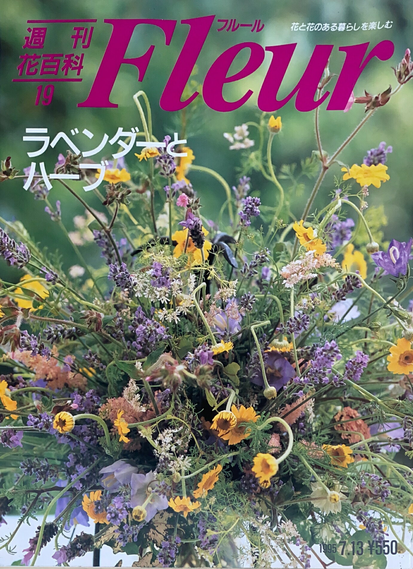 ［中古］週刊花百科　Fleur（フルール）19　ラベンダーとハーブ　管理番号：20240720-1