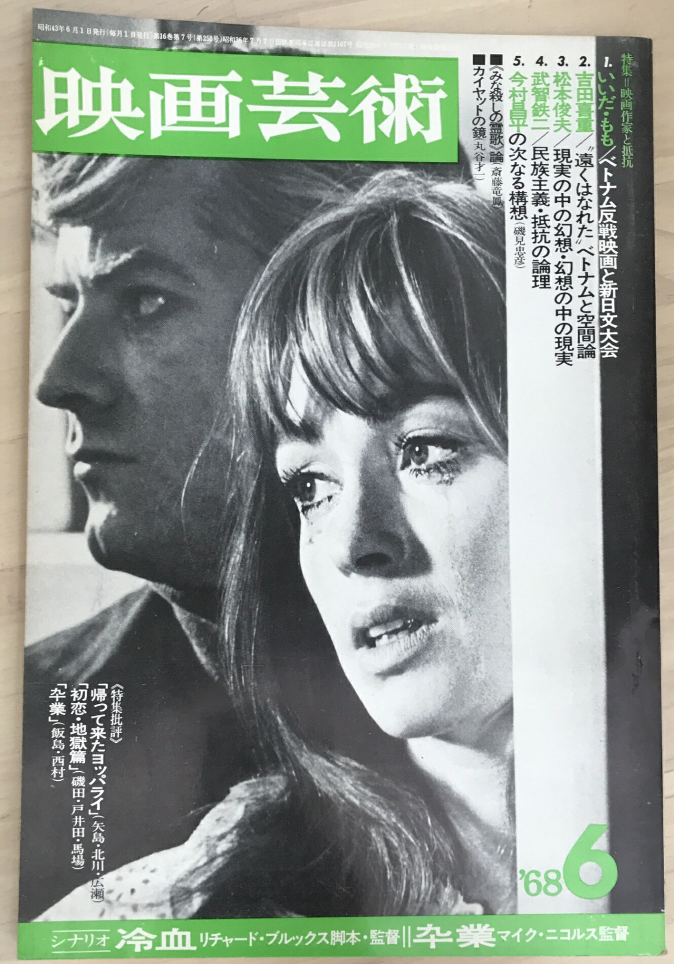 ［中古］映画芸術　1968年6月号