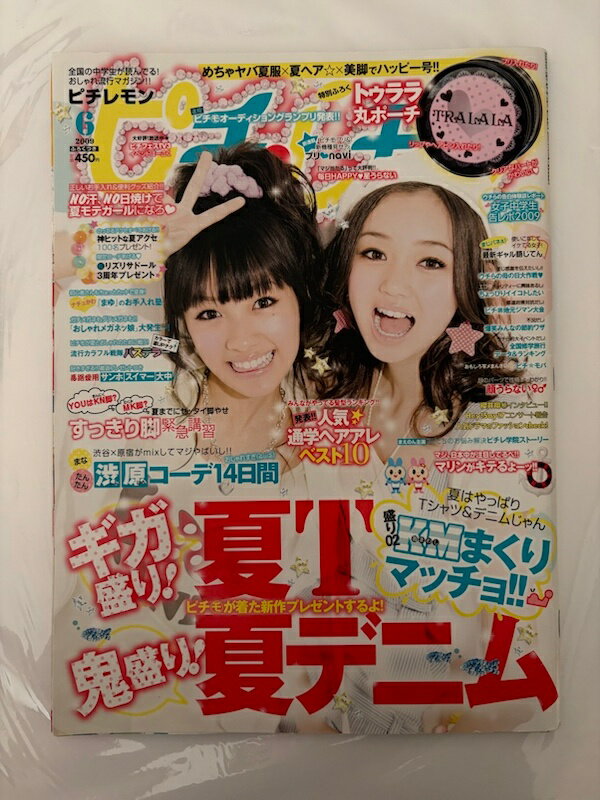［中古］※付録欠品　ピチレモン 2009年 06月号 [雑誌]　江野沢愛美　前田希美