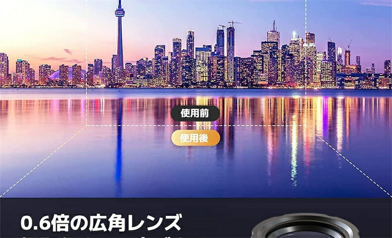 スマホ用カメラレンズ 28倍望遠レンズ 198°魚眼レンズ 0.6×広角レンズ 20倍マクロレンズ スマホ用三脚+4in1レンズセット iPhone Andr