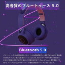 コ耳ヘッドフォン Bluetoothヘッドホン ワイヤレス マイク内蔵 子供 折り畳み ヘッドフォン Bluetooth5.0 LED付き キラキラ 虹色変換 オーバーイヤー型ヘッドホン bluetooth tfカード対応 柔らかい(2)