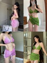 ビキニ3点セット欧米ins風セクシーセパレート水着 ワンピース 体型カバー レースセクシー 大きいサイズ レディース 半袖 水着 2024 プレゼント