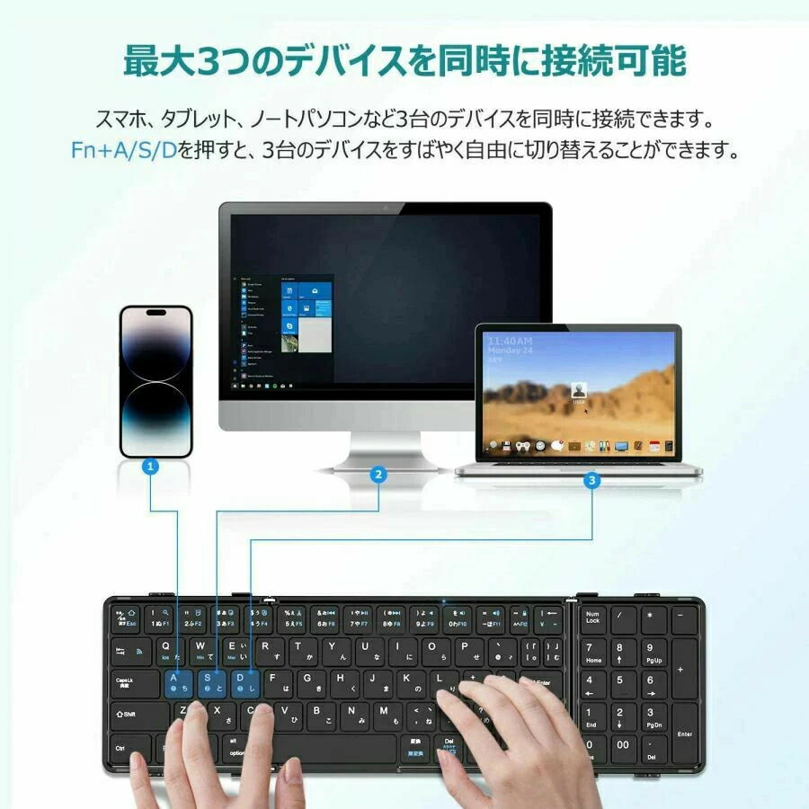 サンワサプライ USBキーボード ホワイト SKB-L1UN