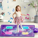 電子音楽ダンスマット 子供用タッチプレイマット 4つのモード LEDライト付き電子ダンスマット Bluetoothサポート 音楽内蔵 クリアスピーカー 屋外パー...