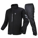 レインスーツ メンズ バイク用レインジャケット 上下セット レインウエア レインコート 自転車 レディース 防水 撥水 雨カッパ 雨具 収納袋付き