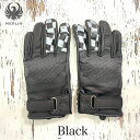 【日本初上陸】MERLIN マーリン D3O レザーグローブ ブラック "Valor Leather D3O Glove" 山羊革 3シーズン仕様 スマホタッチ 最上級モデル バイク 送料無料 正規総代理店 MikeRide