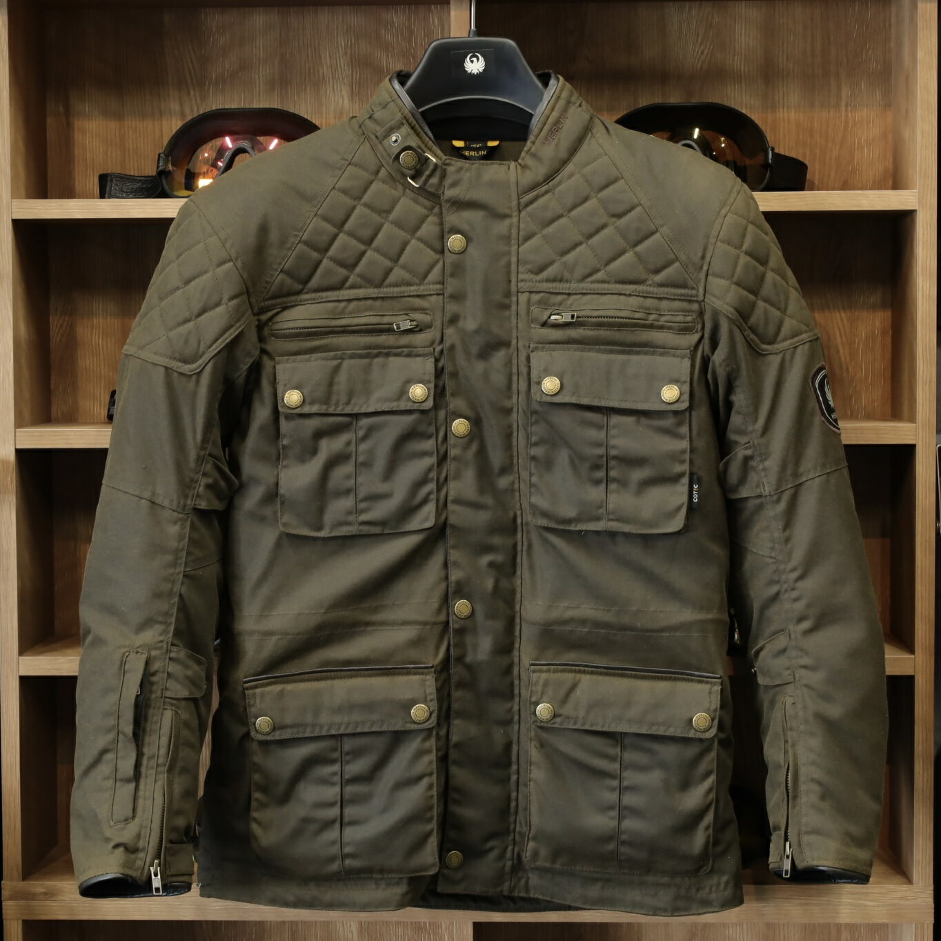 MERLIN マーリン ワックスコットンジャケット 【オリーブ】