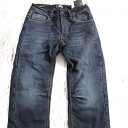 【SALE】裾上げ無料 PMJ CAFE RACER(カフェレーサー)ライディングデニムパンツ ブルー スリムフィット ストレッチ プロテクター装備 イタリア製...