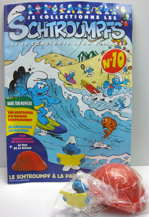 〇【スマーフ/Smurf】スマーフ PVC付き雑誌・コミック No.10 『20038 楽譜＋家の屋根』