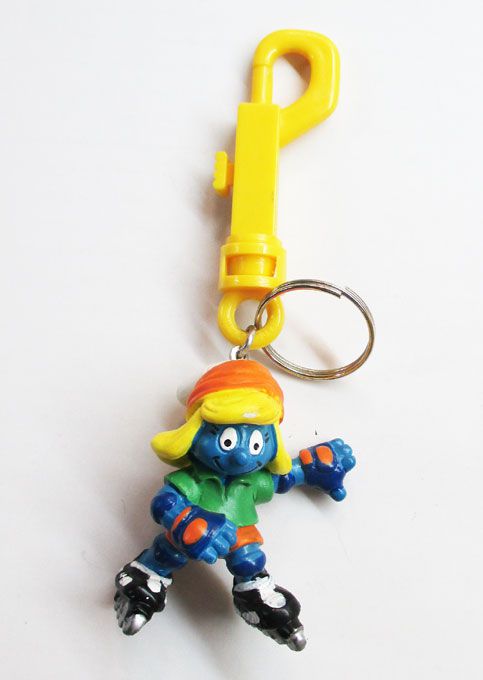 〇【 スマーフ SMURF 】『 インラインスケート スマーフェット キーフック 』キャラクター 妖精 ベルギ..