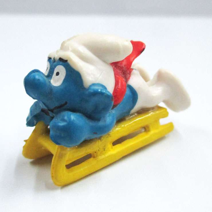 〇【 スマーフ Smurf 】『 ミニ PVCフィギュア ソリ 』 ヨーロッパ ベルギー 海外キャラクター かわい..