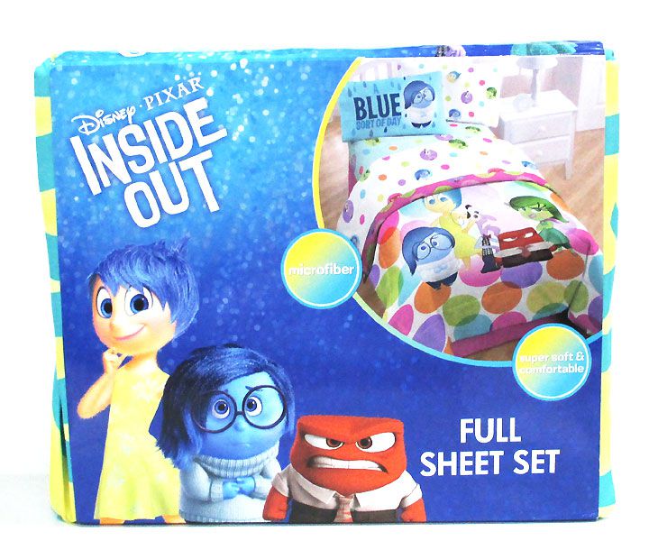 〇【Disney/ディズニー】フルシーツセット『INSIDE OUT/インサイド アウト』インサイドヘッド アメキャラ アメリカン雑貨 アメリカ雑貨 新生活