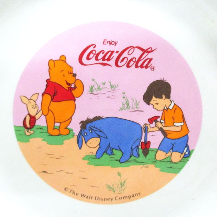 くまのプーさん コカコーラ プレート アメキャラ アニメ 格安新品 キャラクター イーヨー ピグレット ビンテージ 皿 クリストファーロビン 食器 キッチン用品 調理器具 コレクション レトロ雑貨 ヴィンテージ