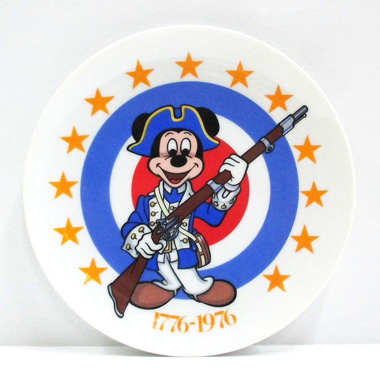 ◎【 ディズニー/Disney 】ヴィンテージ 記念プレート『 BICENTENNIAAL PLATE 1776-1976 ミッキーマウス 』ミッキー・…