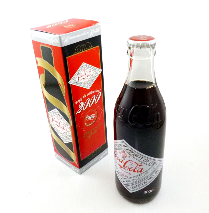 コカコーラ Coca Cola 2000年記念ミレニアムボトル 『箱入・未開封品』 アメリカ雑貨・アメ雑・アメリカン雑貨・カンパニー雑貨