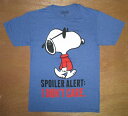 〇【 スヌーピー snoopy 】『 I DON 039 T CARE Sサイズ ( 杢BL ） 』大人 Tシャツ ピーナッツ peanuts アメキャラ キャラクターTシャツ ネイビー アメT アメ雑 アメリカ直輸入 アメトイ ウッドストック チャーリーブラウン