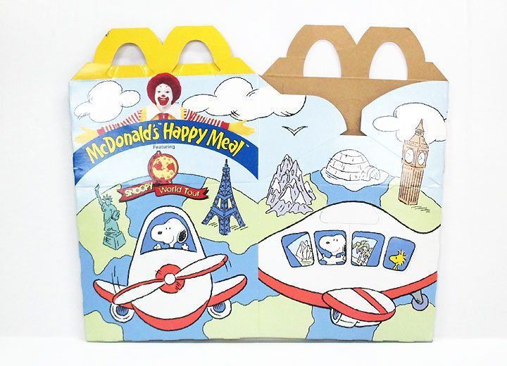 〇【スヌーピー/SNOOPY】海外マクドナルド・ミールトイボックス『スヌーピー』ピーナッツ peanuts キャラクター コレクション