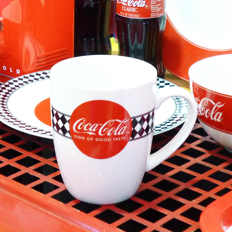 〇【 Coca Cola コカ コーラ 】 『 60s Diner マグカップ 』( 355ml )コカコーラ Coke アメリカ雑貨 アメ雑 アメリカン雑貨 Coca-Cola コカコーラグッズ 輸入雑貨 可愛い 人気 おしゃれ インテリア コップ