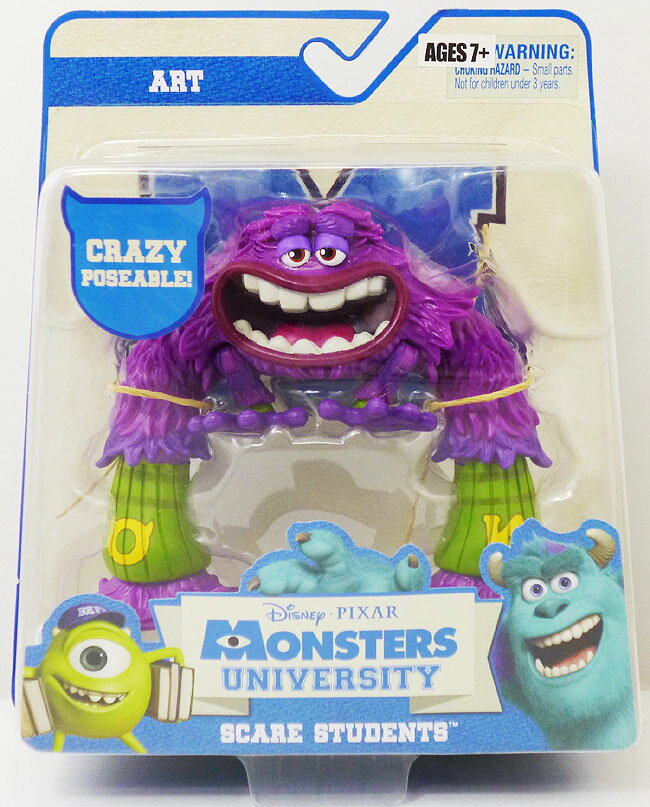 モンスターズユニバーシティスケアスチューデン ツフィギュア『アート』 Disney Pixar Monsters University ピクサー モンスターズインク アメキャラ アメリカン雑貨 アメリカ雑貨 アメ雑 アメトイ