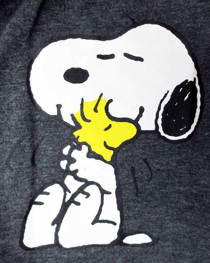 【スヌーピー/SNOOPY】メンズ・ルームパンツ『スヌーピー＆ウッドストック・ハグ (ダークGY)』 ピーナッツ・peanuts・スリープパンツ・アメキャラ　冬物