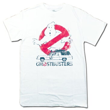 【ゴーストバスターズ/GHOST BUSTERS】大人・メンズ Tシャツ『ロゴ（WH）』アメキャラ 映画 海外