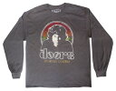 〇【 ドアーズ The Doors 】『 Los ANGELES CALIFORNIA ロング Tシャツ (GY) 』大人 メンズ レディース 長袖 ロンT おしゃれ オシャレ ファッション カジュアル かわいいロック バンド ミュージシャン アメキャラ アメリカン雑貨