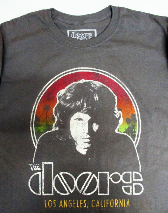 〇【 ドアーズ The Doors 】『 Los ANGELES CALIFORNIA ロング Tシャツ (GY) 』大人 メンズ レディース 長袖 ロンT おしゃれ オシャレ ファッション カジュアル かわいいロック バンド ミュージシャン アメキャラ アメリカン雑貨 2