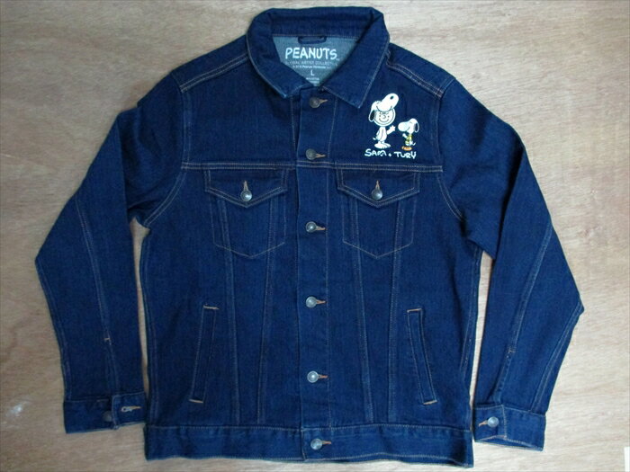 スヌーピー SNOOPY大人・デニムジャケット　サイズ　 S GLOBAL ARTIST COLLECTIVE FRIENDSWITHYOUPEANUTS ピーナッツ ピーナッツ・グローバル・アーティスト・コレクティブ フレンズウィズユー