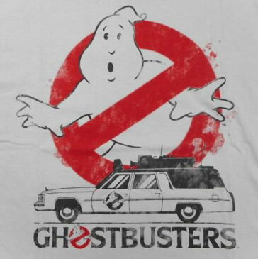 【ゴーストバスターズ/GHOST BUSTERS】大人・メンズ Tシャツ『ロゴ（WH）』アメキャラ 映画 海外