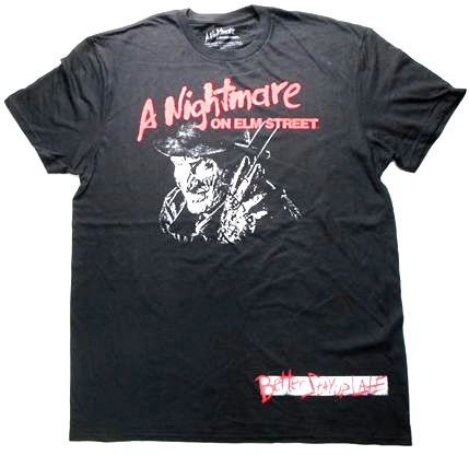 〇【 エルム街の悪夢 A Nightmare on Elm Street 】『 A Nightmare on Elm Street Tシャツ Lサイズ ( BK ) 』大人 ユニセックス Tシャツ アメキャラ ホラー キャラクターTシャツ シリアルキラー デッドバイデイライト DeadbyDaylight 黒 ブラック