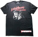 【エルム街の悪夢 /A Nightmare on Elm Street】大人・メンズTシャツ 『A Nightmare on Elm Street/Lサイズ(BK)』アメキャラ ホラー キャラクターTシャツ シリアルキラー デッドバイデイライト DeadbyDaylight 実況 Youtube ユーチューブ 黒 ブラック