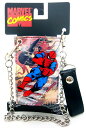 【 スパイダーマン SPIDER-MAN 】『 チェーン付きウォレット コミック柄 』本革 財布 サイフ マーベル MARVEL アメコミ映画 アメキャラ キャ...