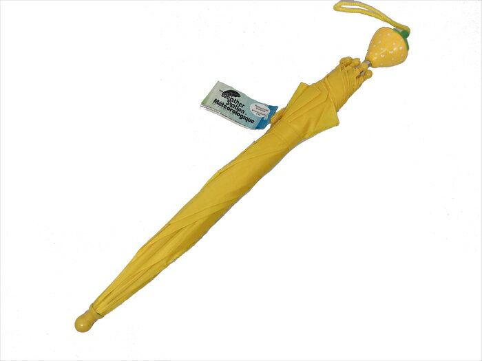 ◎【いちご 苺】 『お子様用の傘/イエロー』 キッズ ジュニア カサ かさ 雨傘 アンブレラ 梅雨 アメリカン雑貨 アメリカ雑貨 アメ雑 フルーツ レイングッツ