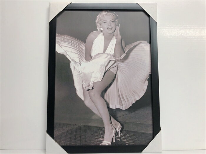 〇【マリリン・モンロー Marilyn Monroe】フレーム付ポスターインテリア　アメリカ雑貨　アメ雑　壁掛け　ハリウッド　スター