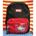【MARVEL/マーベル】バックパックワッペン付きリュック アメカジ アメリカ雑貨 アメ雑 ファッション 海外輸入 アメコミ ヒーロー|詳細画像