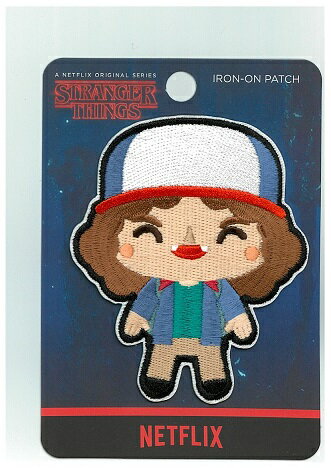 楽天アメリカ雑貨　マイクのおもちゃ箱〇【 ストレンジャーシングス　STRANGER THINGS 】ワッペン　ダスティンパッチ　刺繍　ラウンジフライ　loungefly ネットフリックス　Netfrix 映画　ドラマ　生活　かわいい　雑貨　キャラクター　デフォルメ　プレゼント　1000円ポッキリ