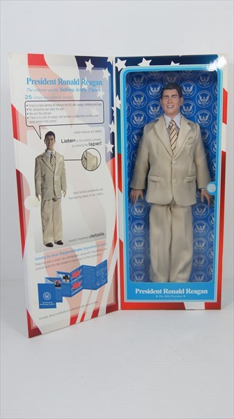 ◎『 ロナルド レーガン大統領 PresidentRonaldReagan 』第40代大統領 トーキングアクションフィギュア 人形 置物 インテリア かわいい Toy Presidents ドール アメリカ雑貨