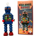 Mechanical Wind-Up High-Wheel Robot /ハイホイールロボット 【限定ブルー】　ブリキ その1