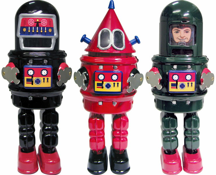 △ブリキロボット 3体セットMIKE ROBOT SERIES 【smtb-tk】