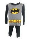 〇【 BATMAN バットマン 】『 キッズ パジャマ 長袖 上下セット 』ルームウェア set kids キャラクター コレクション コレクター 男の子 プレ...