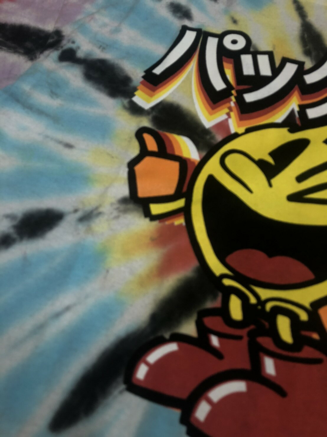 ◎【 PAC MAN/パックマン 】『 キャラ ダイダイ柄 / プリント Tシャツ 』Tシャツ 半袖 シャツ 日本未発売 アメカジ PAC-MAN ピクセル コンピュータゲーム アーケードゲーム ゲーセン Bandai Namco バンダイナムコエンターテインメント アメリカ雑貨 アメ雑 雑貨