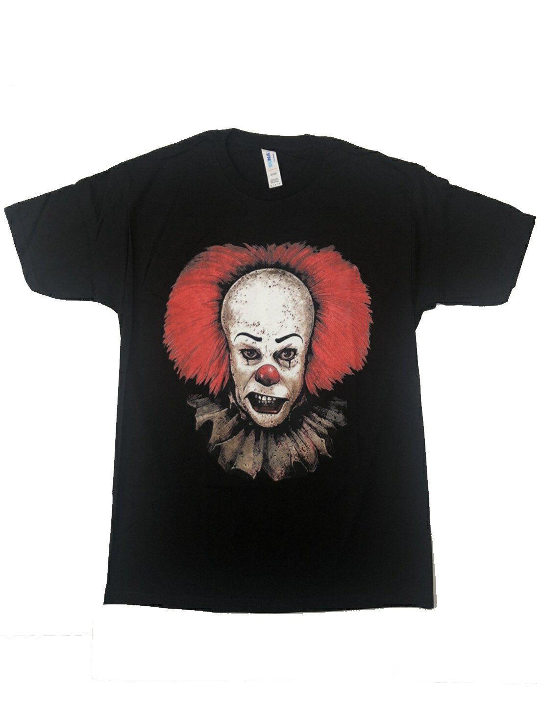 〇【 イット IT 】『 PENNYWISE ペニーワイズ Tシャツ (BK) 』大人 メンズ レディース 半袖 ホラー horror アメキャラ アメコミ アメリカン雑貨 アメリカ雑貨 アメ雑 映画 movie ホラー映画 人気 おすすめ