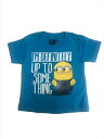 ◎【 怪盗グルーのミニオン危機一発 】 『 I’M DEFINITELY UP TO SOMETHING (BL) / キッズ プリント Tシャツ 』Tシャツ 半袖 キッズ ジュニア ミニオンズ ミニオン大脱走 ME2 ME アメキャラ ミニオン MINIONS グルー アメリカ雑貨 アメ雑 雑貨(4)